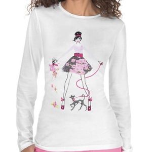 NWT KOI Breast Cancer Awareness Tee Shirt Top S